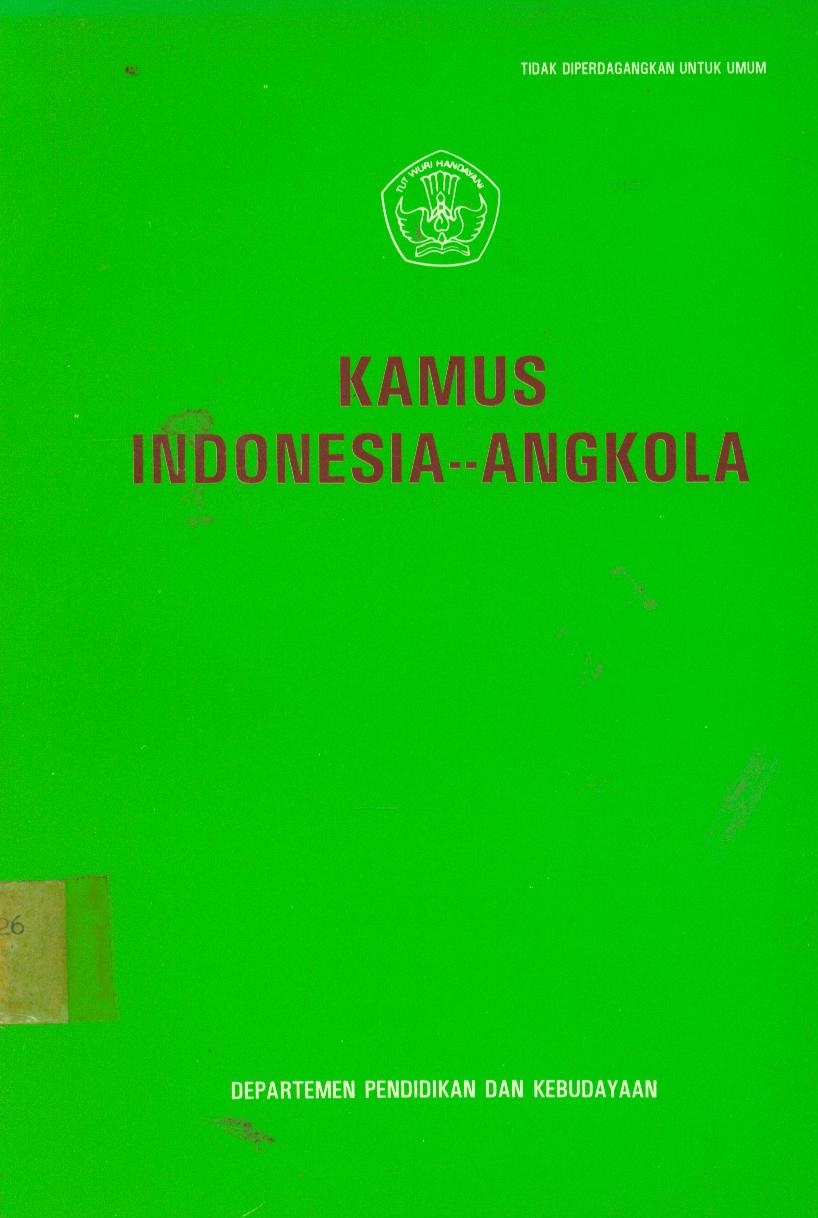 Kamus Indonesia -- Angkola